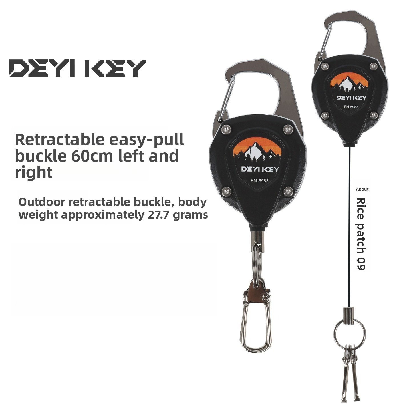 Reel Repair Kit - Retractable Keychain Heavy Duty Anti-Lost Carabiner