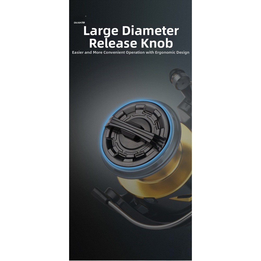 Reel Drag Knob - Metal Spool Fishing Reel with Oversized