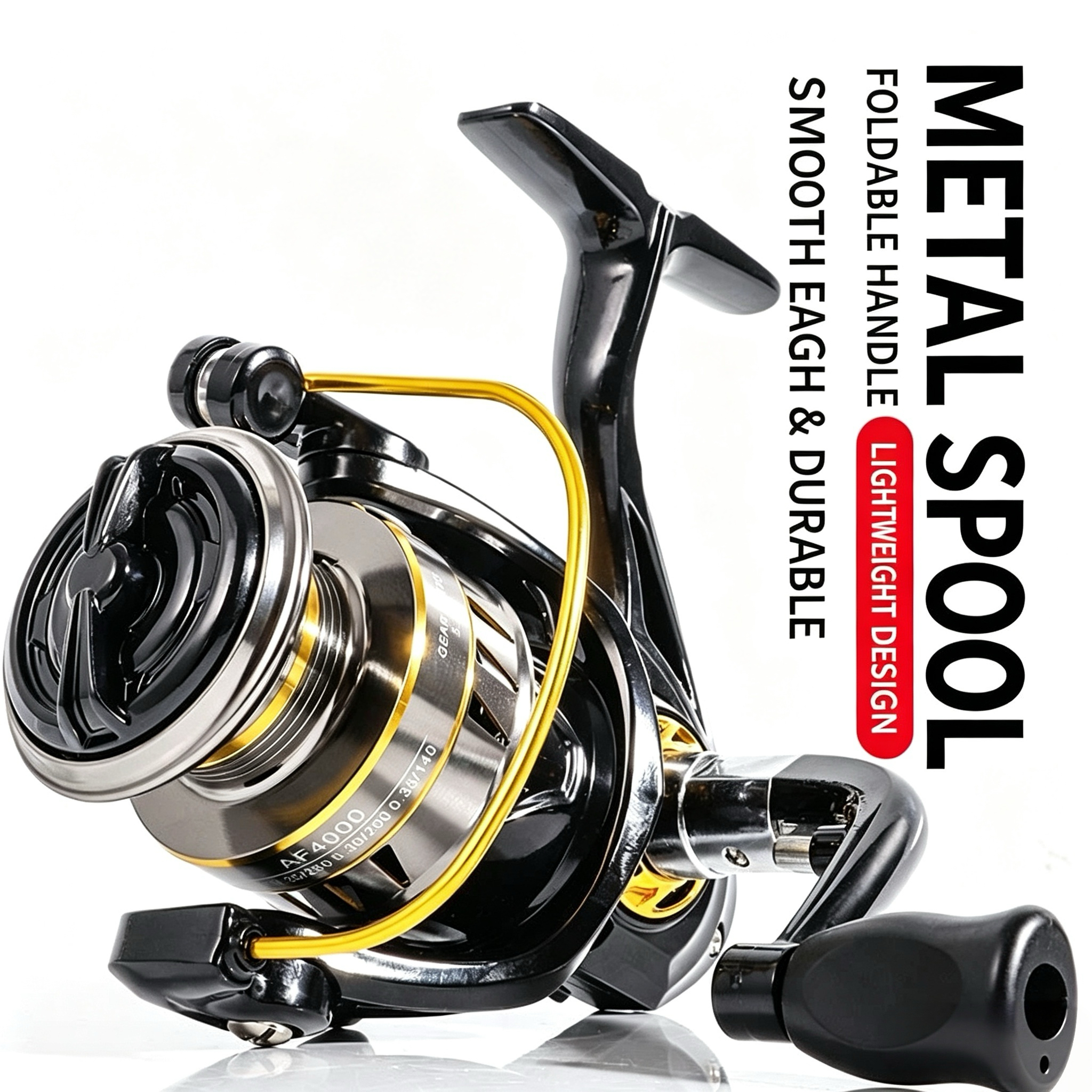 Spinning Reel - Full Metal Spinning Reel, Long Cast