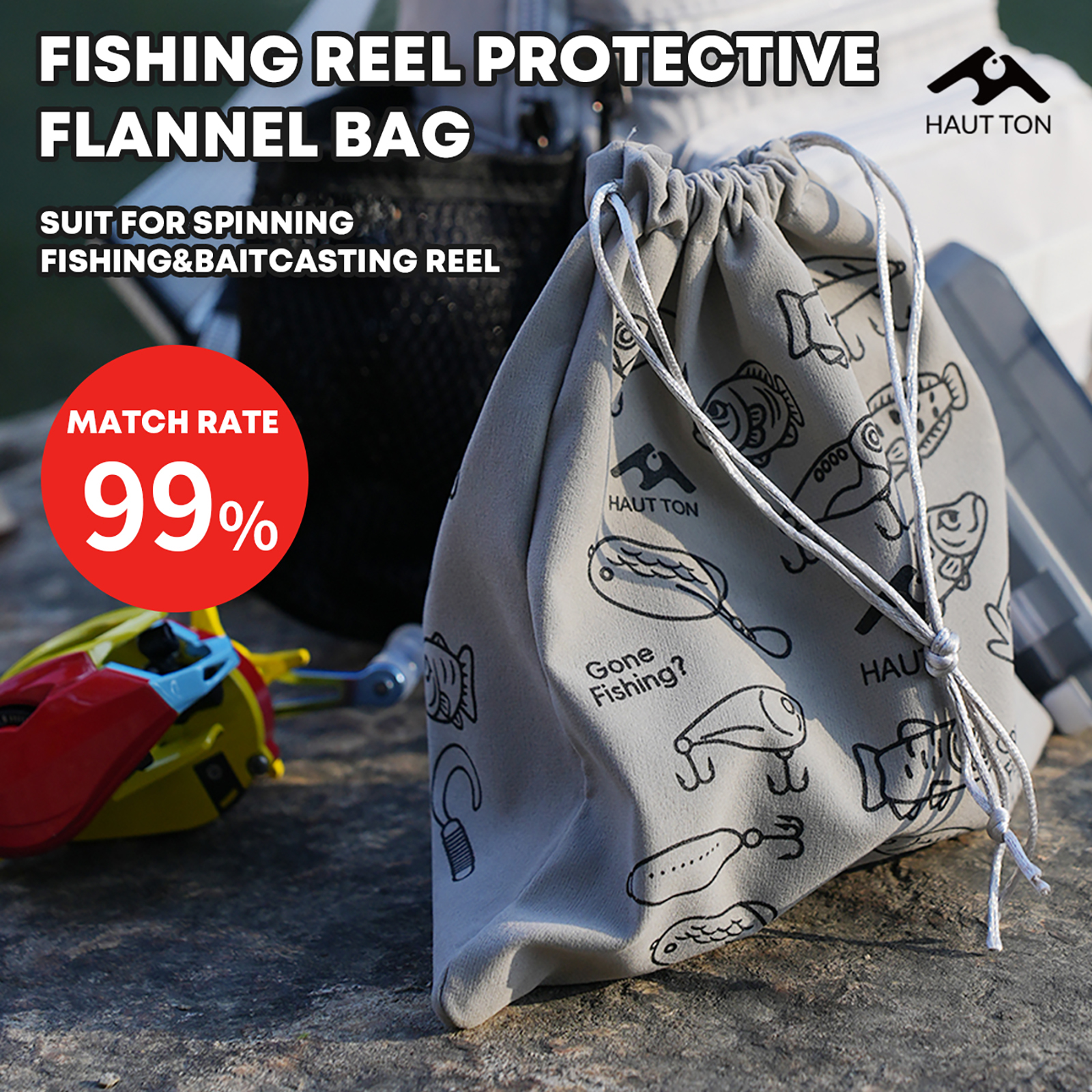 Trolling Reel - HAUT TON Fishing Reel Protective Storage