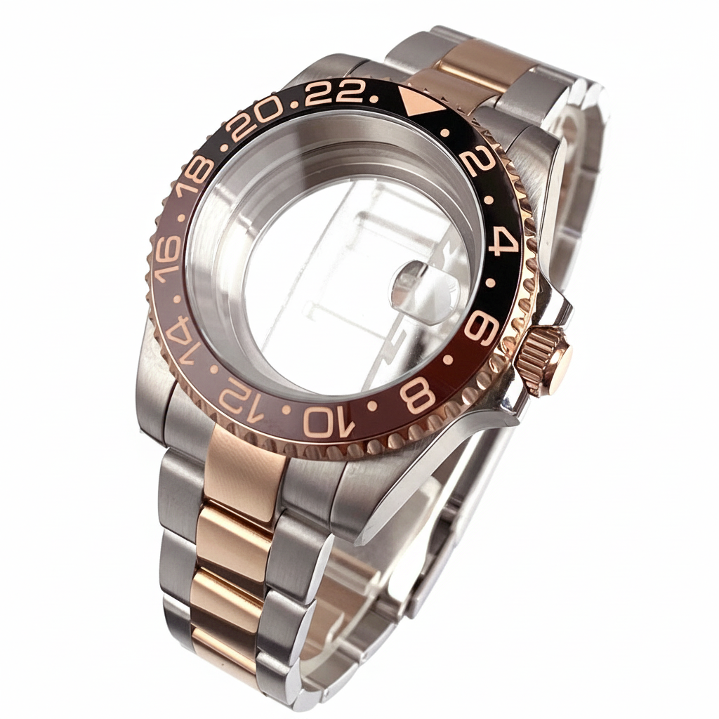 Reel Case - 40mm Rootbeer Ceramic Bezel Sapphire Glass