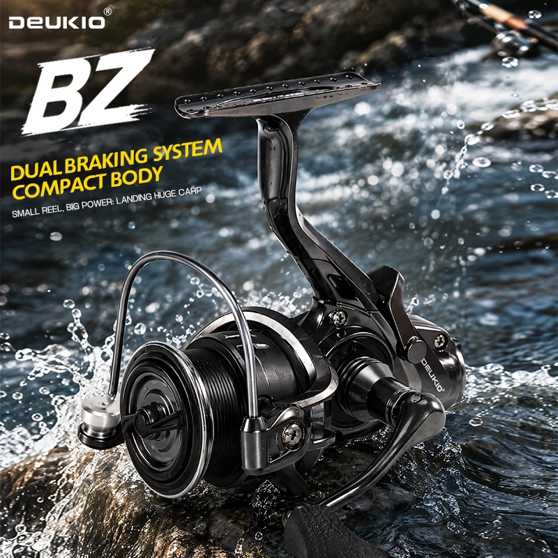 Ice Fishing Reel - DEUKIO Mini Double Brake Design Fishing