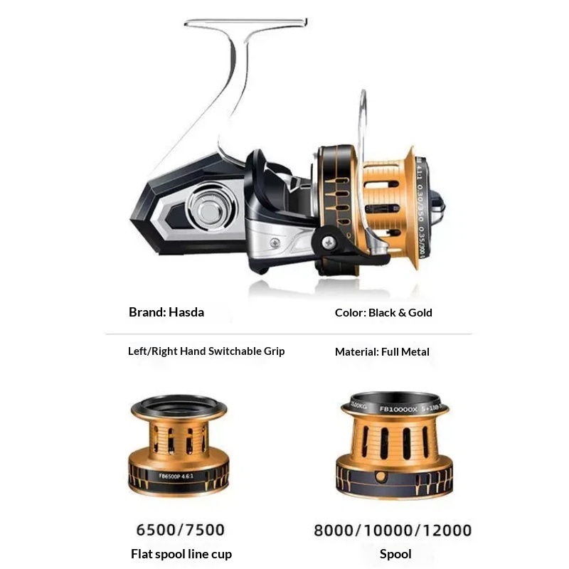 Hasida Spinning Fishing Reel F - Surf Reel recension och pris