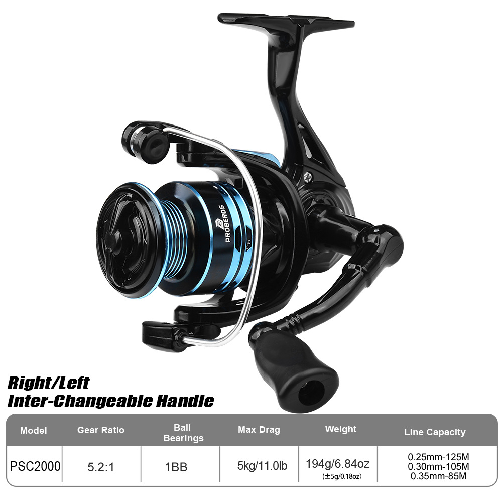 Metal Spinning Reel 2000 Serie - Ice Fishing Reel recension och pris