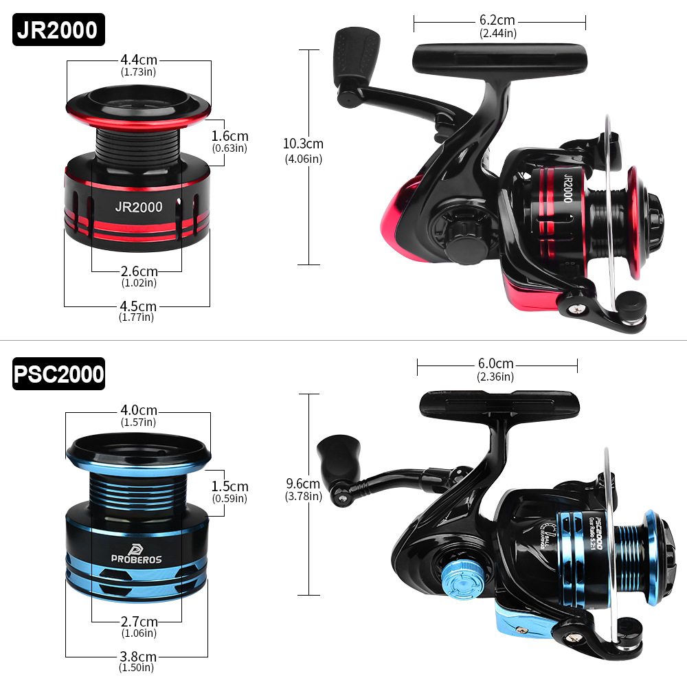 Metal Spinning Reel 2000 Serie - Ice Fishing Reel recension och pris