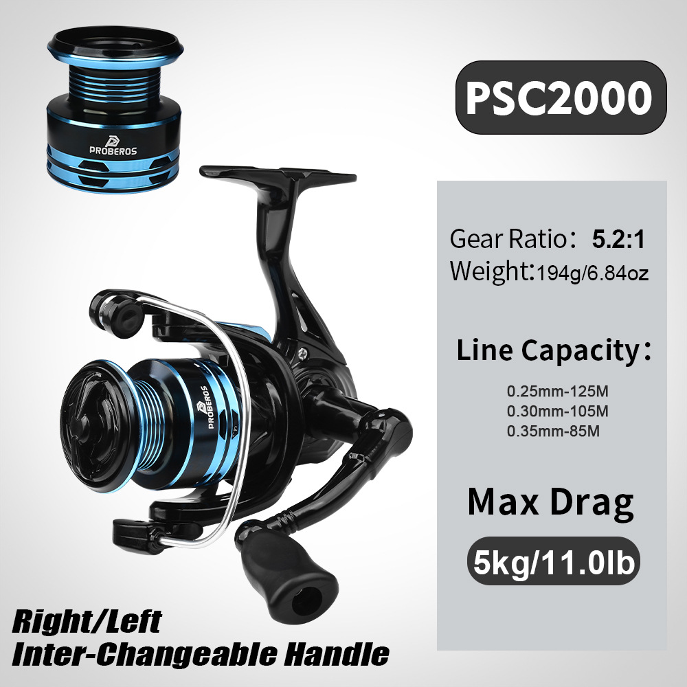 Metal Spinning Reel 2000 Serie - Ice Fishing Reel recension och pris