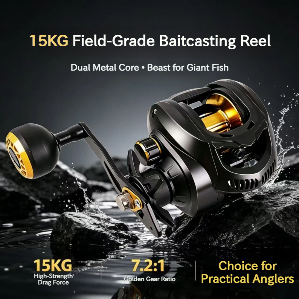 7.2:1 Heavy Duty Baitcasting R - Trolling Reel recension och pris