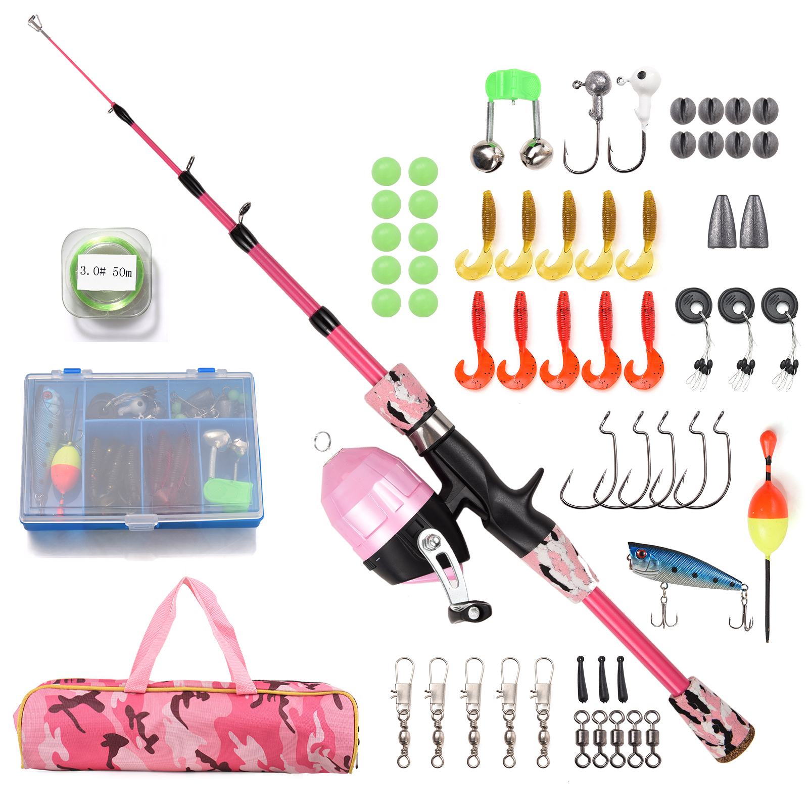 Kids Fishing Rod and Reel Comb - Spincast Reel recension och pris