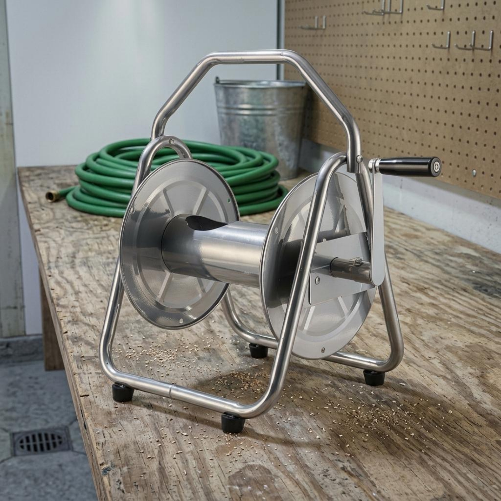 Metal Hose Reel Heavy Duty Gar - Reel Handle recension och pris