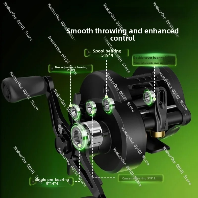 Electronic Magnetic Brake Fish - Baitcasting Reel recension och pris