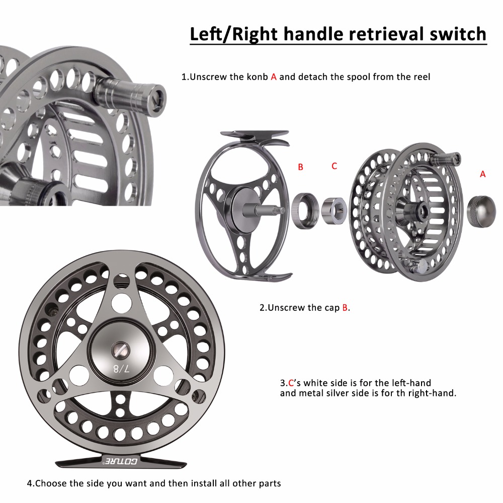 Goture Fly Fishing Reel 3/4 5/ - Reel Spare Spool recension och pris