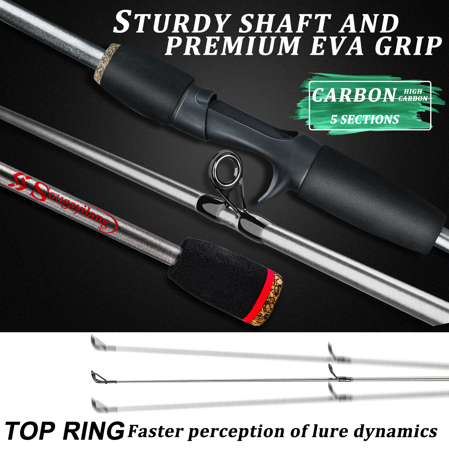 Sougayilang Fishing Rod Combo  - Spincast Reel recension och pris
