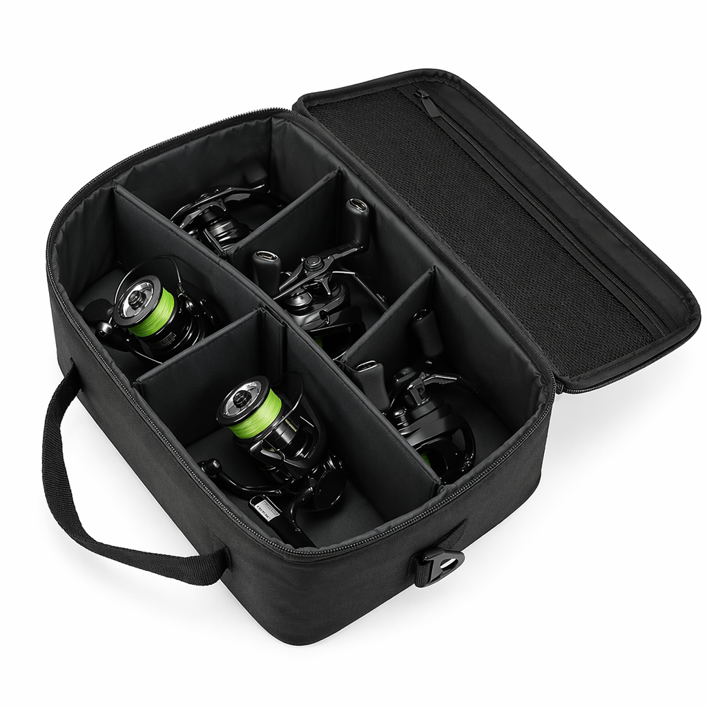 8-Grid Fishing Reel Case, Wate - Spincast Reel recension och pris