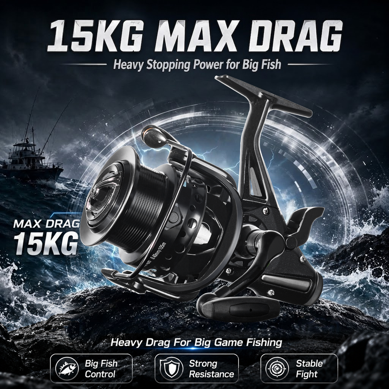 SAMOLLA Dual Brake Spinning Re - Reel Drag Knob recension och pris