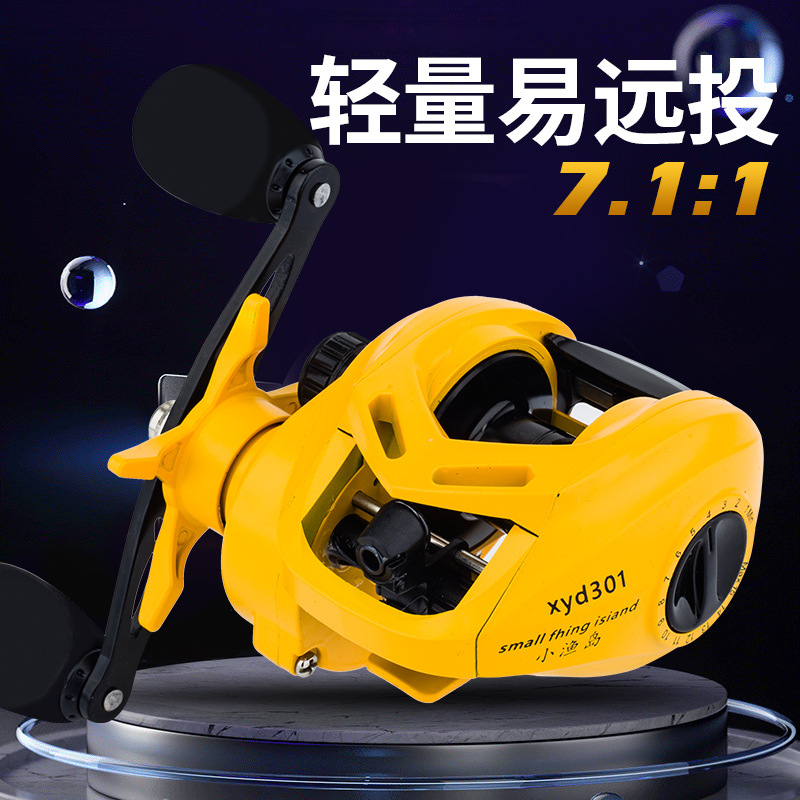 Yellow N+1 Bb Baitcasting Reel - Ice Fishing Reel recension och pris