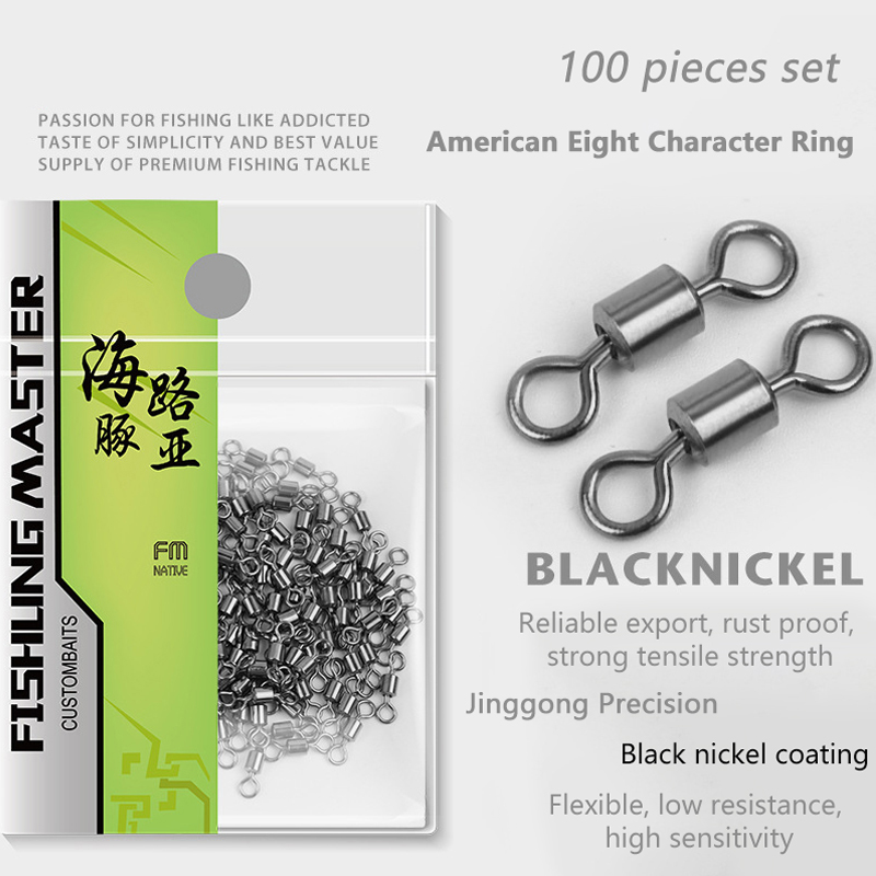 ★▲100Pcs Fishing Swivels Stain - Baitcasting Reel recension och pris