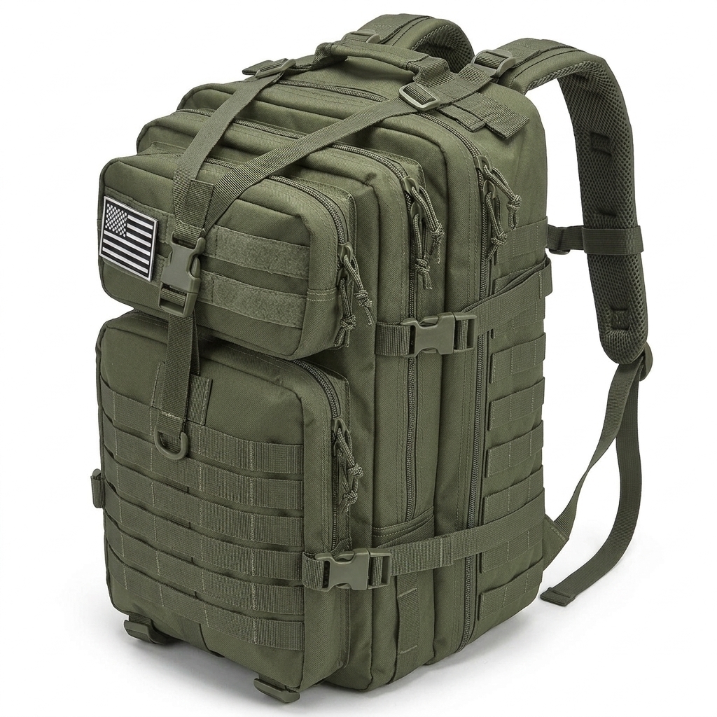 45L Tactical Fishing Backpack  - Reel Bag recension och pris