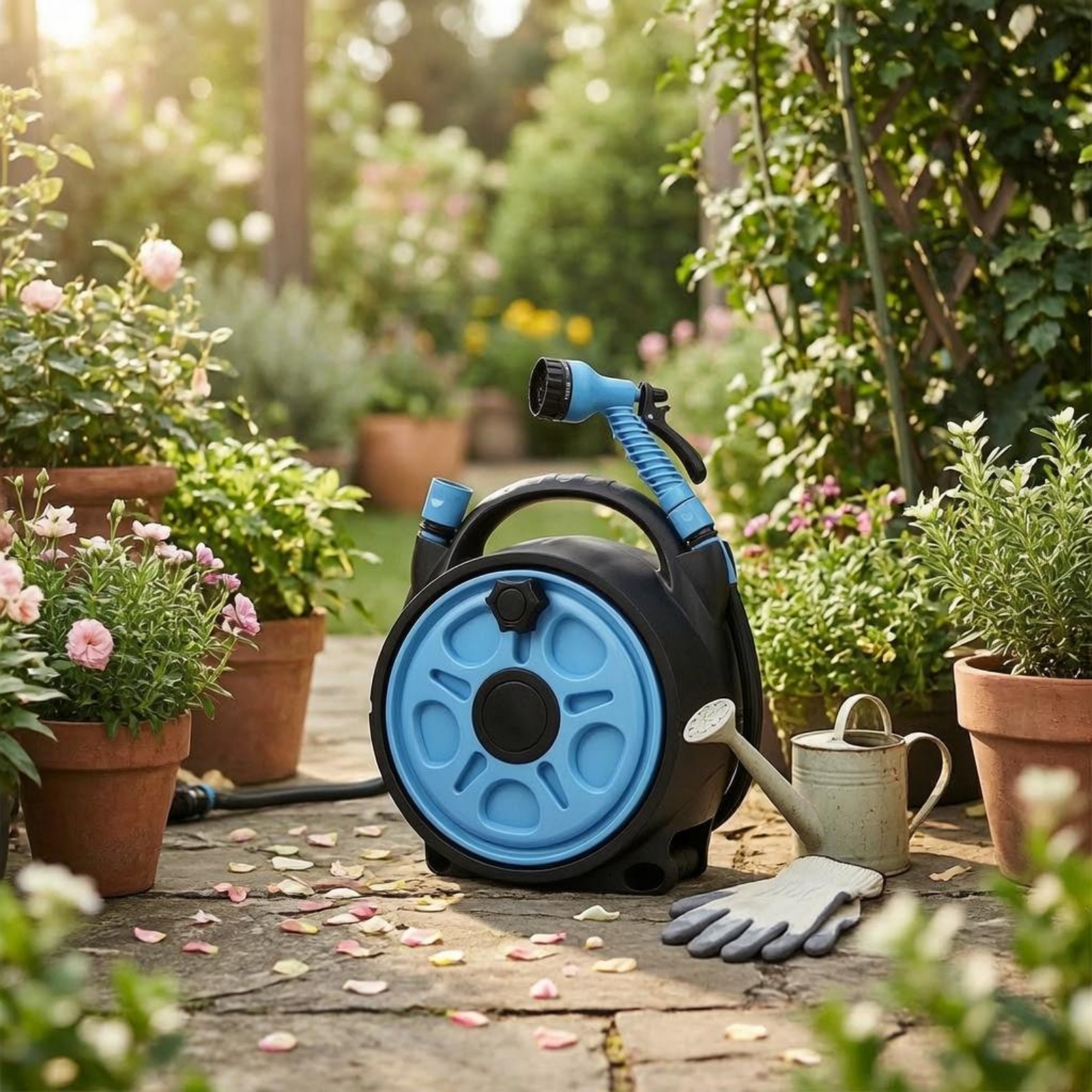 Hose Reel Sprayer Portable Car - Reel Handle recension och pris