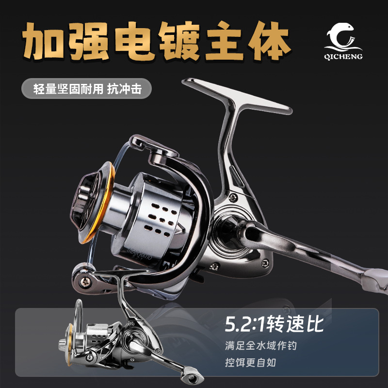 S Electroplated Mini Golf Spin - Ice Fishing Reel recension och pris
