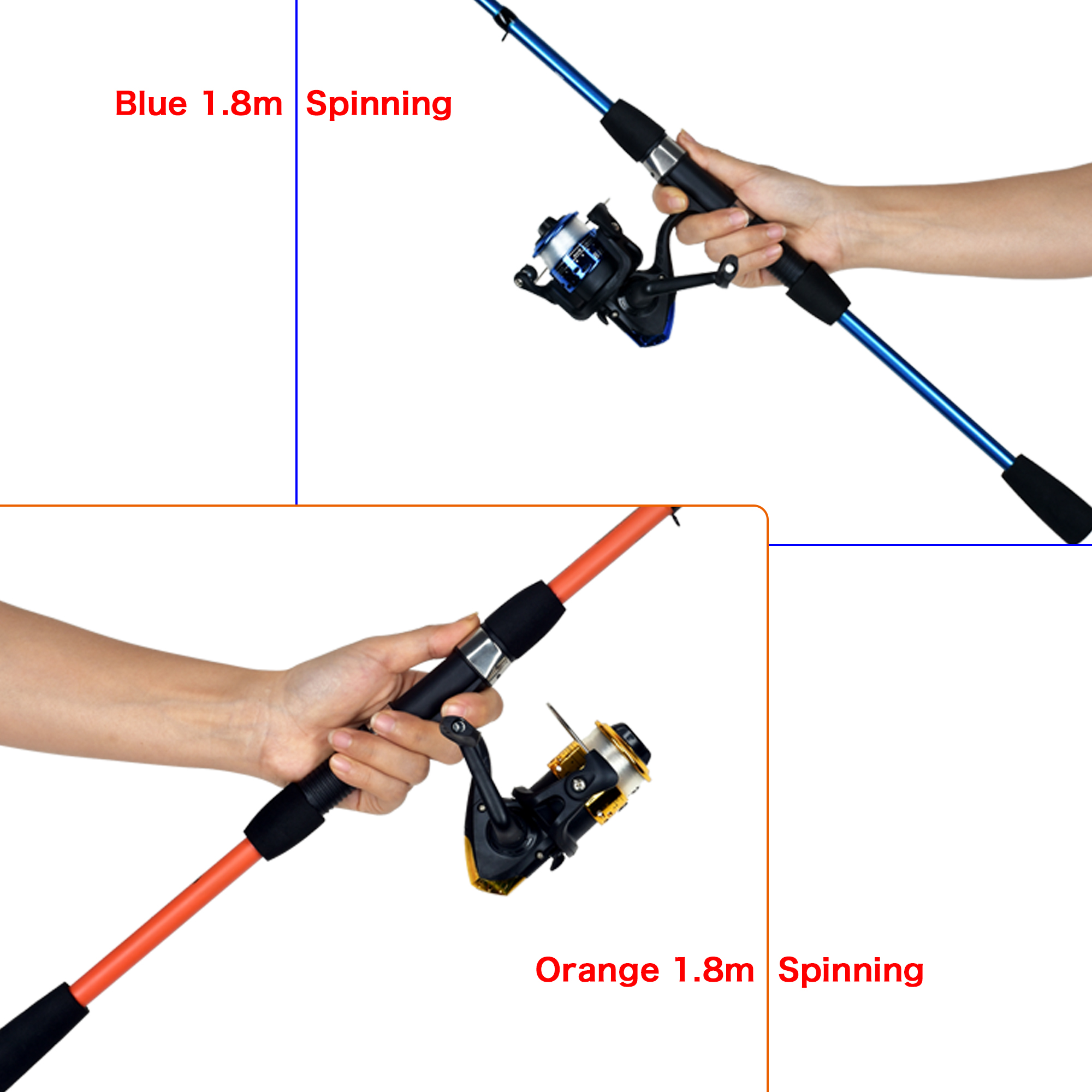 BIUTIFU Spinning Fishing Rod S - Spincast Reel recension och pris