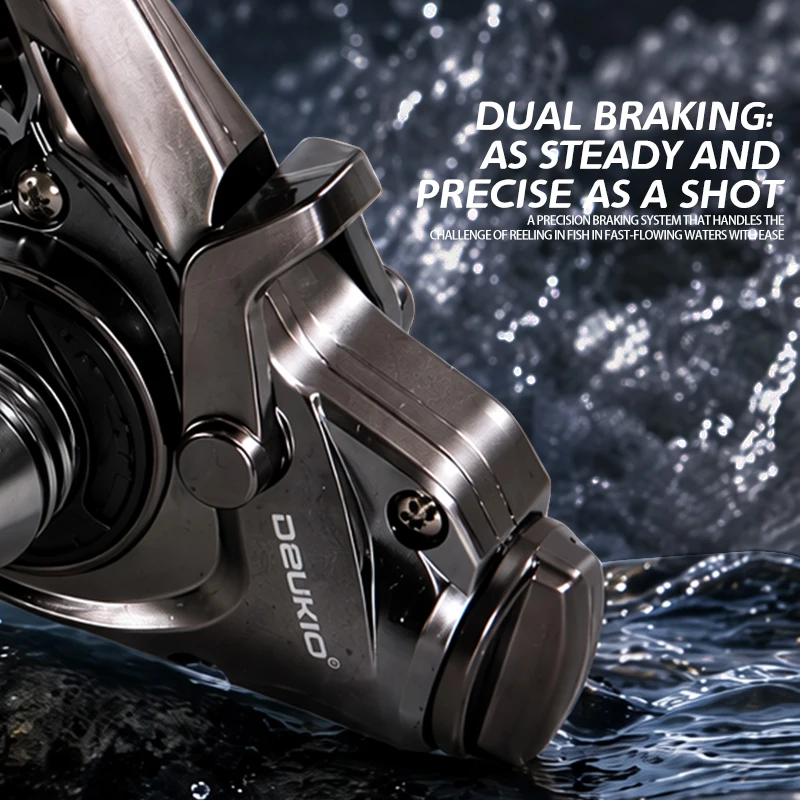 DEUKIO Mini Double Brake Desig - Ice Fishing Reel recension och pris