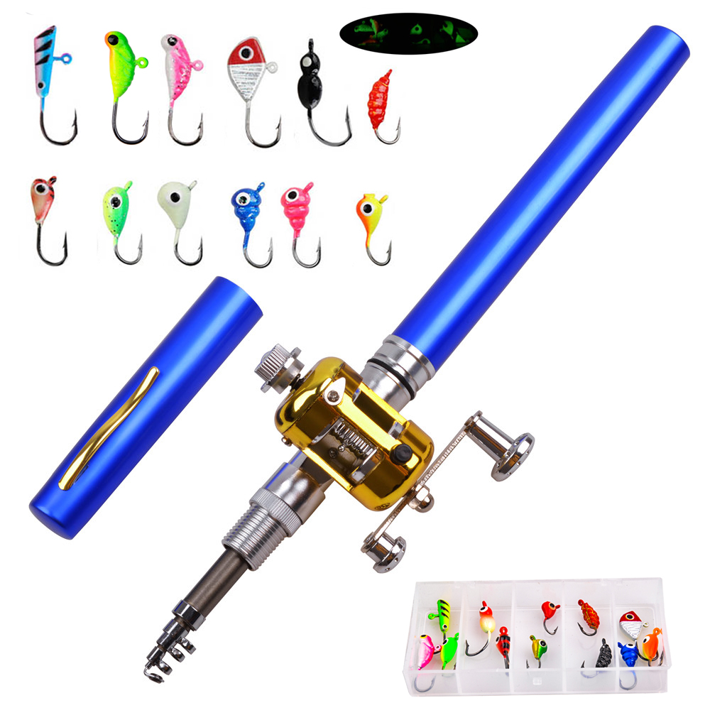 Mini ice fishing rod Combo wit - Ice Fishing Reel recension och pris