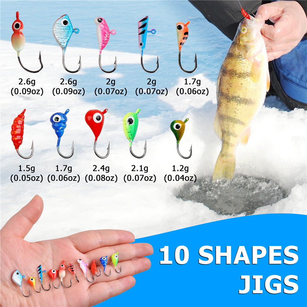 Mini ice fishing rod Combo wit - Ice Fishing Reel recension och pris