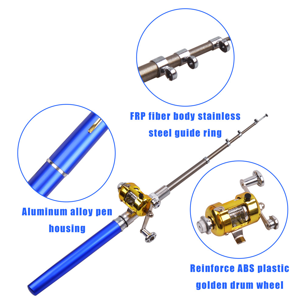 Mini ice fishing rod Combo wit - Ice Fishing Reel recension och pris